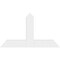 Ekena Millwork Portland Architectural Grade PVC Gable Bracket, 48"W x 28"H x 2"D x 6"F, 14/12 Pitch GBP048X28X0206POR00 - alternate 3
